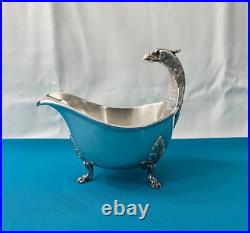 Saucière CHRISTOFLE modèle MALMAISON métal argenté EMPIRE plat de service