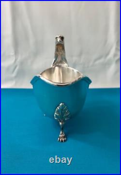 Saucière CHRISTOFLE modèle MALMAISON métal argenté EMPIRE plat de service
