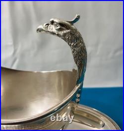 Saucière CHRISTOFLE modèle MALMAISON métal argenté EMPIRE plat de service