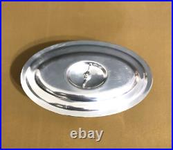Saucière ERCUIS modèle RUBANS / TRIANON métal argenté Table Couvert Sauce Plat