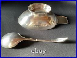 Sauciere Metal Argente Christofle Gallia Modele Cygne Christian Fjerdingstad