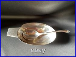 Sauciere Metal Argente Christofle Gallia Modele Cygne Christian Fjerdingstad