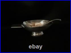 Sauciere Metal Argente Christofle Gallia Modele Cygne Christian Fjerdingstad