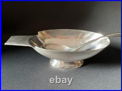 Sauciere Metal Argente Christofle Gallia Modele Cygne Christian Fjerdingstad