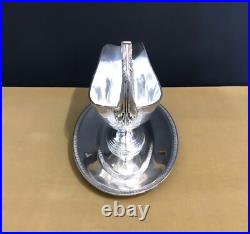 Saucière PHENIX modèle EMPIRE métal argenté Anse tête d'aigle 26,5cm Table Sauce