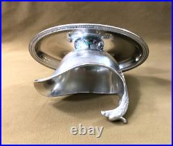 Saucière aigle sur plateau CHRISTOFLE modèle MALMAISON métal argenté Table sauce