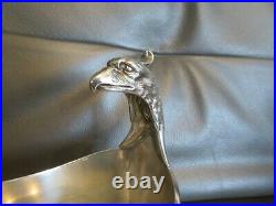 Saucière en métal argenté christofle modèle Malmaison tète d aigle