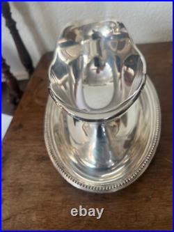 Saucière métal argenté Christofle collection Gallia modele perles d'époque XXème