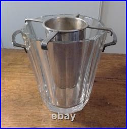 Sceau A Champagne En Cristal De Baccarrat Et Metal Argente Modele Maxime Signe