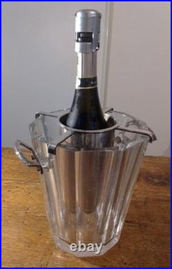 Sceau A Champagne En Cristal De Baccarrat Et Metal Argente Modele Maxime Signe
