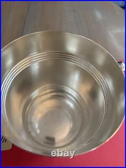 Seau Champagne Christofle Gallia Métal Argenté Modèle Biarritz Ht21 /19cm T Tb