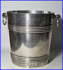 Seau à Champagne Christofle Gallia Modèle Biarritz Métal Argenté Art Déco
