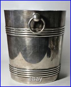 Seau à Champagne Christofle Gallia Modèle Biarritz Métal Argenté Art Déco