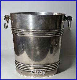 Seau à Champagne Christofle Gallia Modèle Biarritz Métal Argenté Art Déco