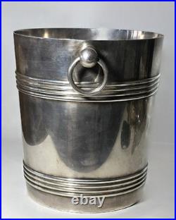 Seau à Champagne Christofle Gallia Modèle Biarritz Métal Argenté Art Déco