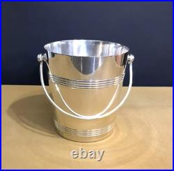 Seau à glace / glaçons CHRISTOFLE modèle BIARRITZ métal argenté Service Table