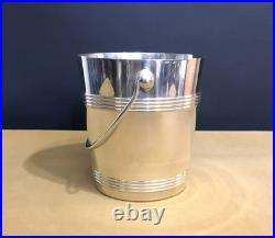 Seau à glace / glaçons CHRISTOFLE modèle BIARRITZ métal argenté Service Table