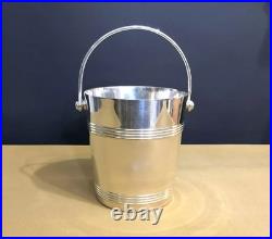 Seau à glace / glaçons CHRISTOFLE modèle BIARRITZ métal argenté Service Table