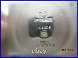 Seau a glaçon métal argente Christofle Gallia France modele ormesson ice bucket