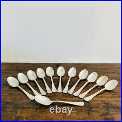Série de 12 cuillères à soupe Christofle modèle America métal argenté Art Déco