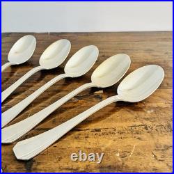 Série de 12 cuillères à soupe Christofle modèle America métal argenté Art Déco