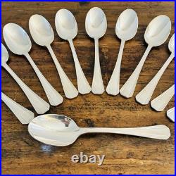 Série de 12 cuillères à soupe Christofle modèle America métal argenté Art Déco
