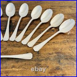 Série de 12 cuillères à soupe Christofle modèle America métal argenté Art Déco