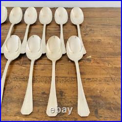 Série de 12 cuillères à soupe Christofle modèle America métal argenté Art Déco