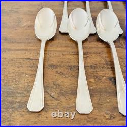Série de 12 cuillères à soupe Christofle modèle America métal argenté Art Déco