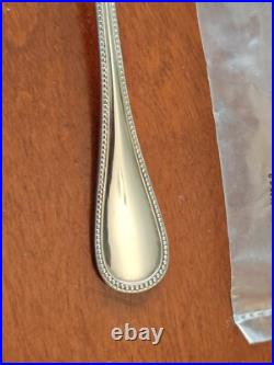 Série de 6 petites cuillères à moka métal argenté Christofle modèle perles