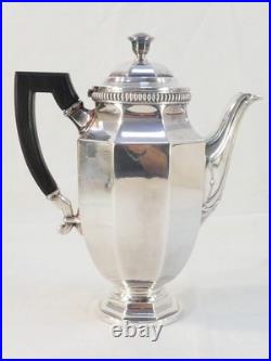 Service a café / thé 5 pieces CHRISTOFLE GALLIA modèle COLBERT en métal argenté