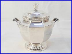 Service a café / thé 5 pieces CHRISTOFLE GALLIA modèle COLBERT en métal argenté