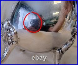 Service à café / thé CHRISTOFLE modèle Pompadour métal argenté