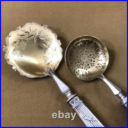 Service à fraises ARMAND FRENAIS modèle EMPIRE métal argenté Pelle Saupoudreuse