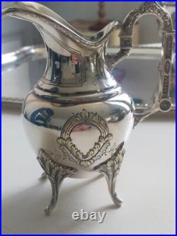 Service à the métal argenté 1894/1896 Modèle Louis XVI