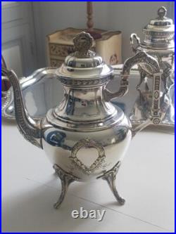 Service à the métal argenté 1894/1896 Modèle Louis XVI