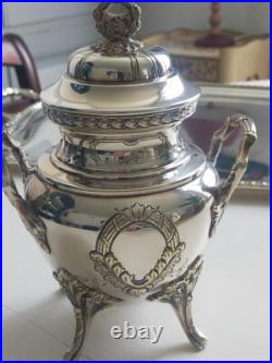 Service à the métal argenté 1894/1896 Modèle Louis XVI