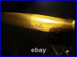 Service de 12 couteaux de table en métal argenté Christofle modèle Boreal