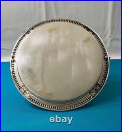 Serviteur muet CHRISTOFLE GALLIA modèle PERLES métal argenté apéritif plat 25 cm
