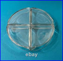 Serviteur muet CHRISTOFLE GALLIA modèle PERLES métal argenté apéritif plat 25 cm