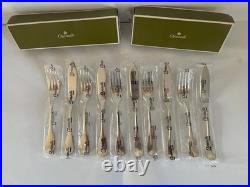 Set de couverts à poisson Christofle modèle Cluny 10 pièces neuf métal argenté