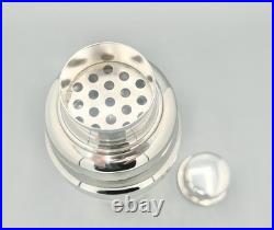 Shaker métal argenté Christofle, modèle Méribel, complet, XXe