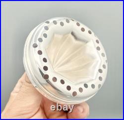Shaker métal argenté Christofle, modèle Méribel, complet, XXe