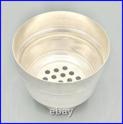 Shaker métal argenté Christofle, modèle Méribel, complet, XXe