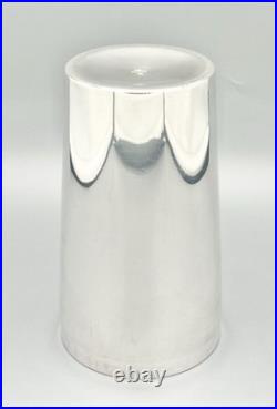 Shaker métal argenté Christofle, modèle Méribel, complet, XXe