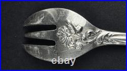 Six fourchettes a huitres Christofle modele Chrysanthème metal argente