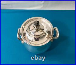 Sucrier CHRISTOFLE modèle MALMAISON métal argenté EMPIRE café thé 15 cm