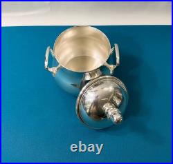 Sucrier ERCUIS modèle SUFFREN métal argenté 16 cm café thé ALBI service