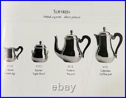 Sucrier ERCUIS modèle SUFFREN métal argenté 16 cm café thé ALBI service