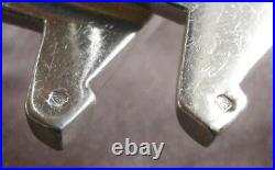 Suite de 16 porte-couteaux métal argenté Rare modèle éventail / gradins